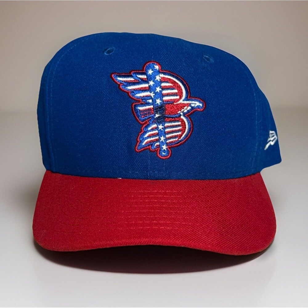 Boise Hawks Hat NWL MiLB New Era 59FIFTY Baseball Fitted Cap Blue Red Sz 7 1/2